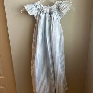 Blue smocked Sophie Dess dress, size 4